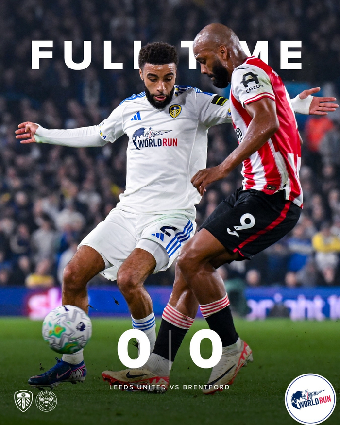 利兹联主场与布伦特福德00战平 奥卡福替补登场